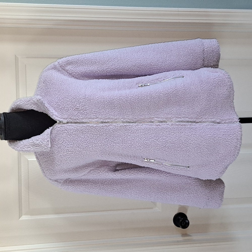 Joe Fresh Full Zip Teddy Cozy Thick Oversized Front Pockets Sherpa Coat Jacket